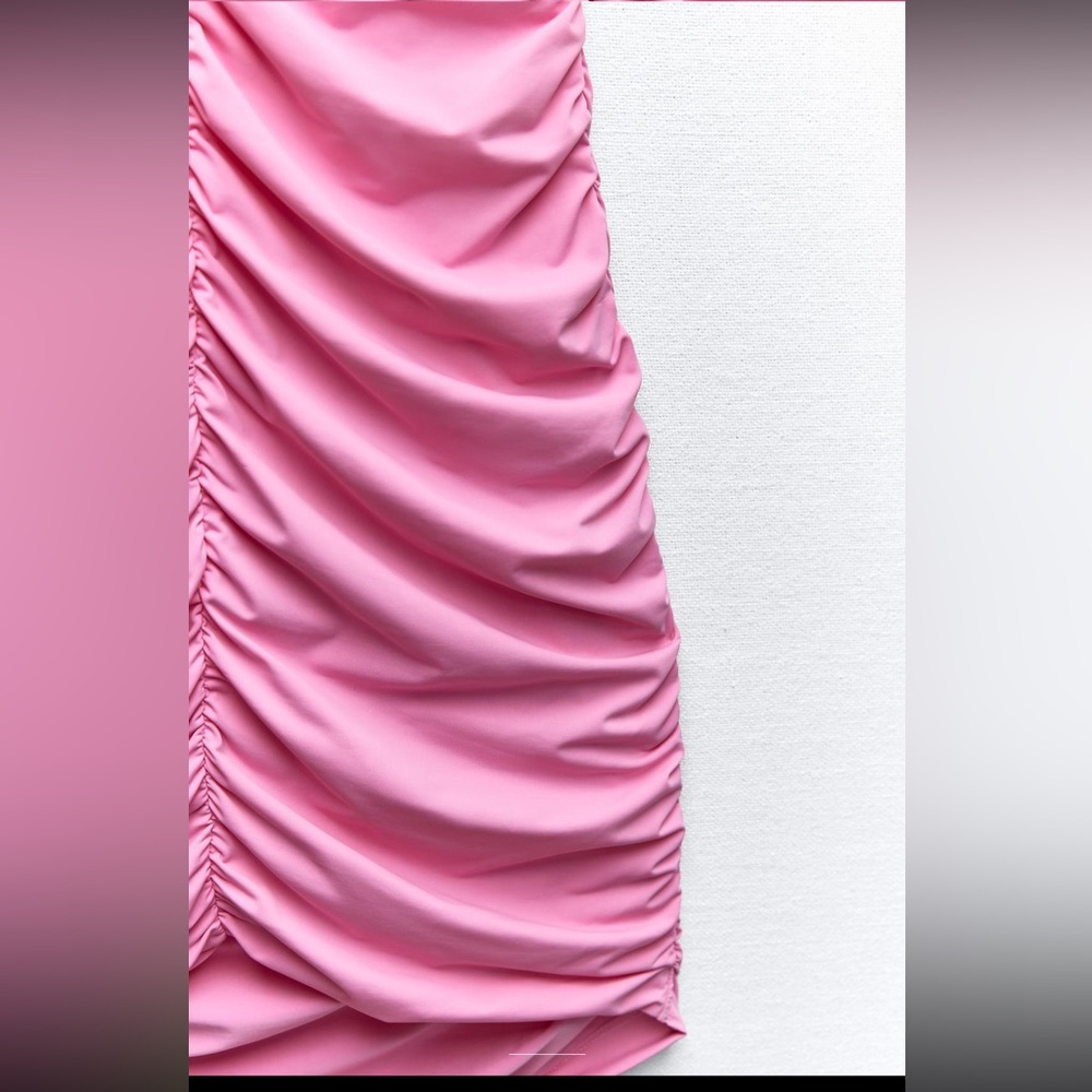 Zara polyamide ruched dress - Picture 7 of 13
